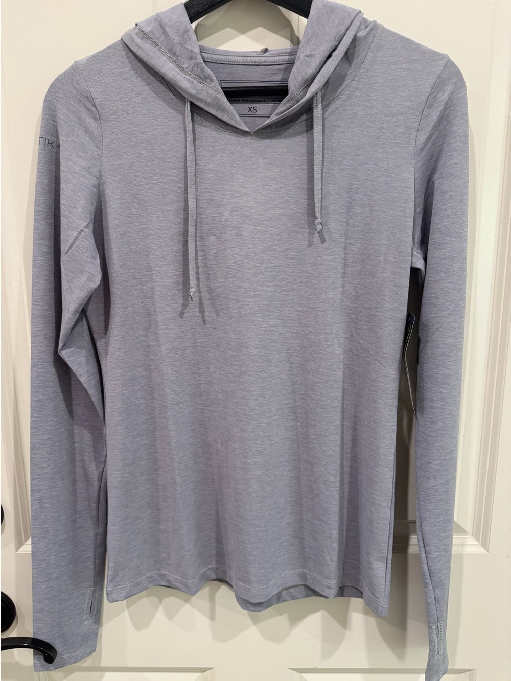 Anetik Breeze Tech Hoody Alloy Heathered Long Sleeve Hoody XS $75 UPF30 - Picture 7 of 11